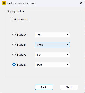 Color channel setting